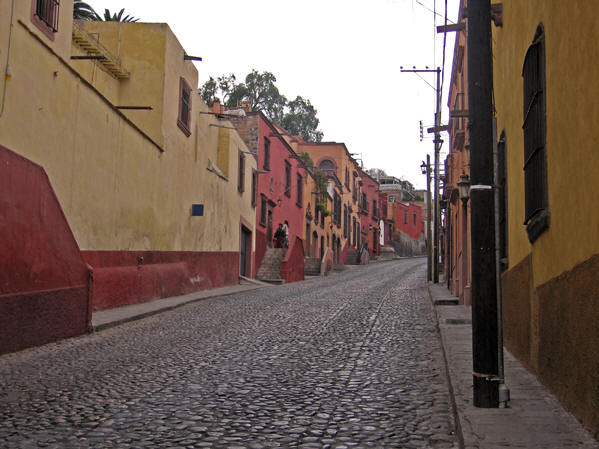 The cobblestone streets of San Miguel de Allende, Mexico