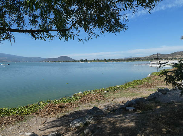 Looking out onto the lagoon, Cajititlan, Jalisco, Mexico