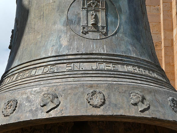 A close-up of La Campana, the largest bell in Mexico, Arandas, Jalisco, Mexico
