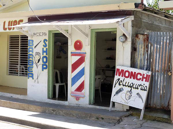 An old fashioned barber shop
