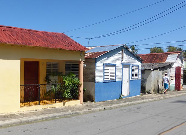 Caribbean style houses and shacks