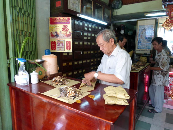A Chinese herb shop