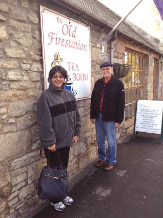 Tea time in Scotland with Dennis and Martha