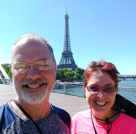 Jim and Kathy in Paris, France, May 2018