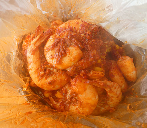 Cajun shrimp boil out of the bag, Tepatitlan, Mexico