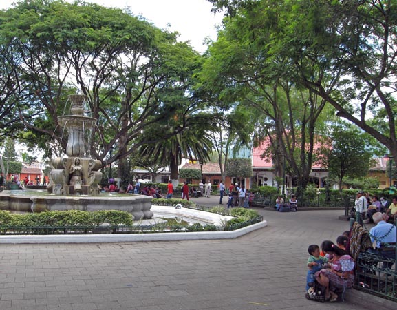 Antigua's Plaza Mayor, a gathering place
