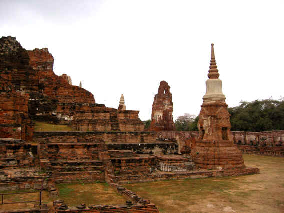 These constructions still represent the work and devotion put into them. Ayutthaya, Thailand