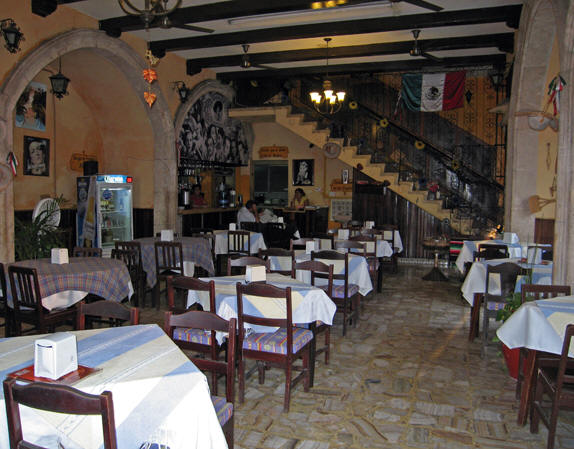 A more traditional style of restaurant