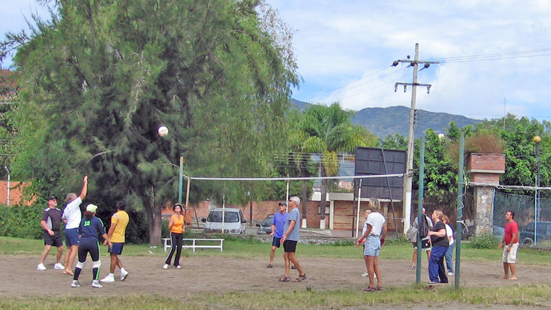Volleyball is available daily