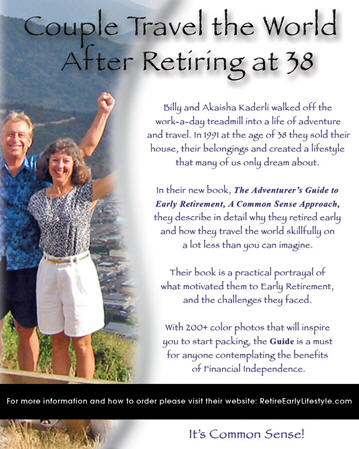 Couple travel the world after retiring at the age of 38
