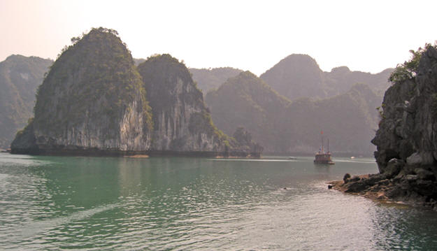 Cruising on a Vietnamese Junk, Ha Long Bay, Vietnam