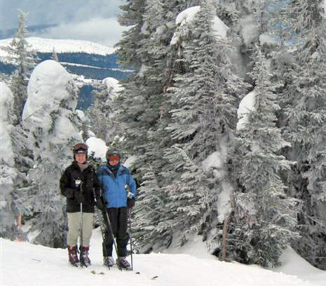 Family Ski time in British Columbia, Canada