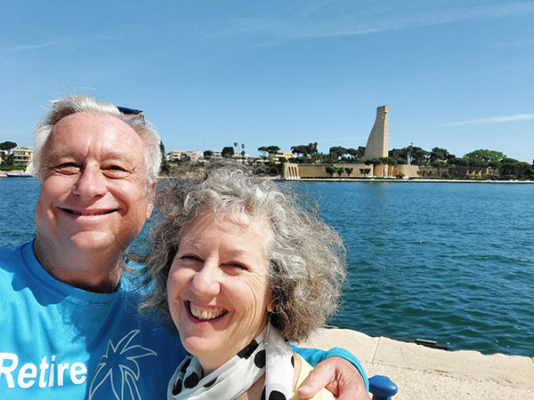 Senior couple in Brindisi, Italy