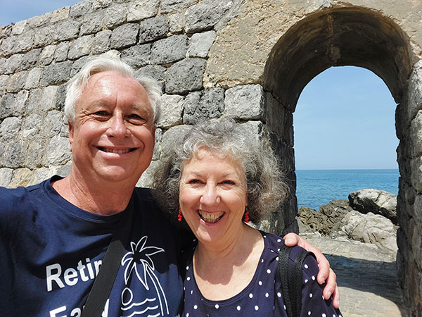 Senior couple in Cefalu, Italy